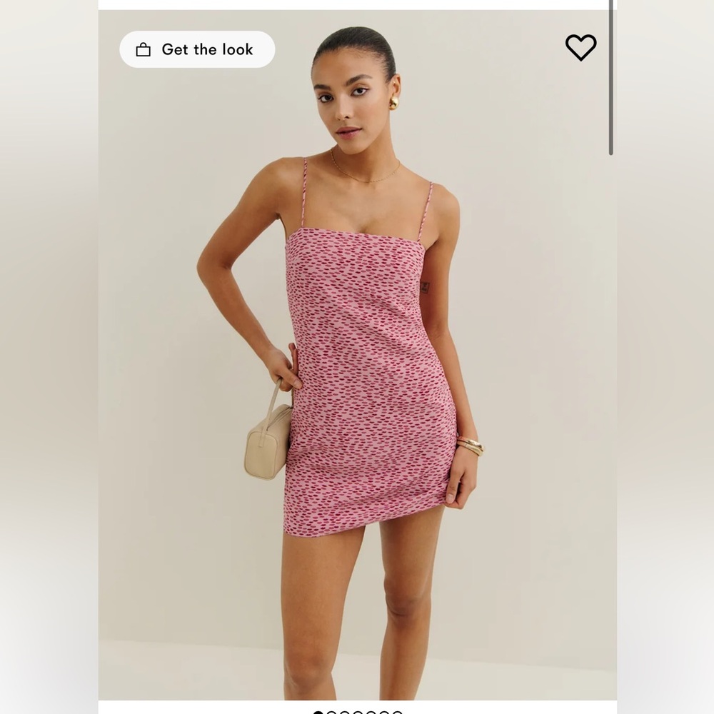 Reformation Zephyra Dress Pink - Size 6